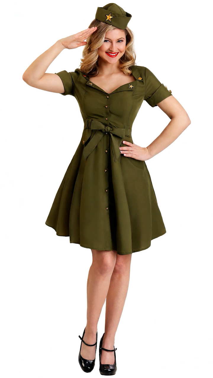FUN6367AD Ai Women's Vintage Combat Cutie